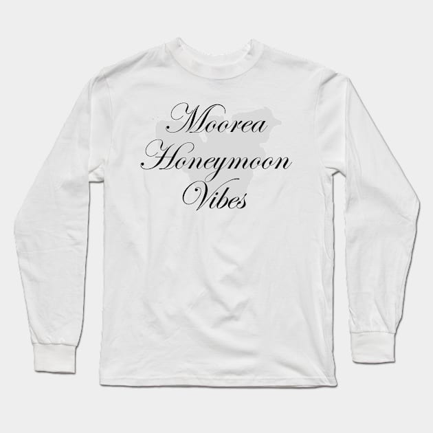 Moorea Honeymoon Vibes Long Sleeve T-Shirt by BlueTodyArt